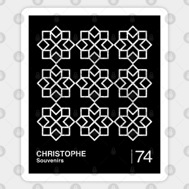 Christophe / Minimalist Graphic Artwork Fan Design Magnet by saudade